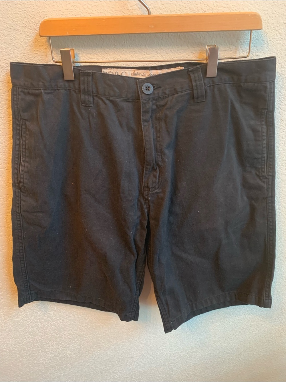 PD&C Black Flat Front Men's Shorts